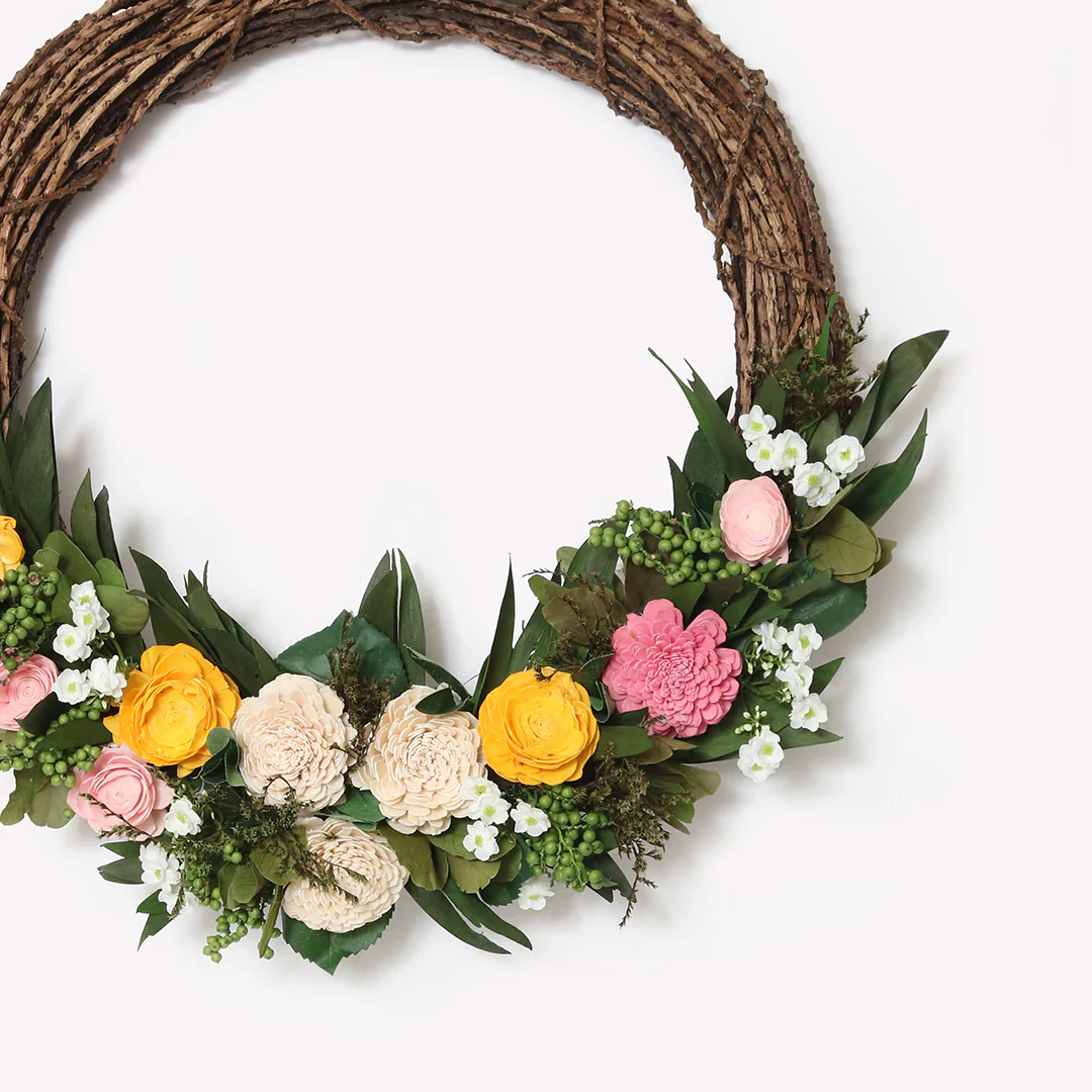 Forest Fantasy Dried Flower Wreath - Image 6