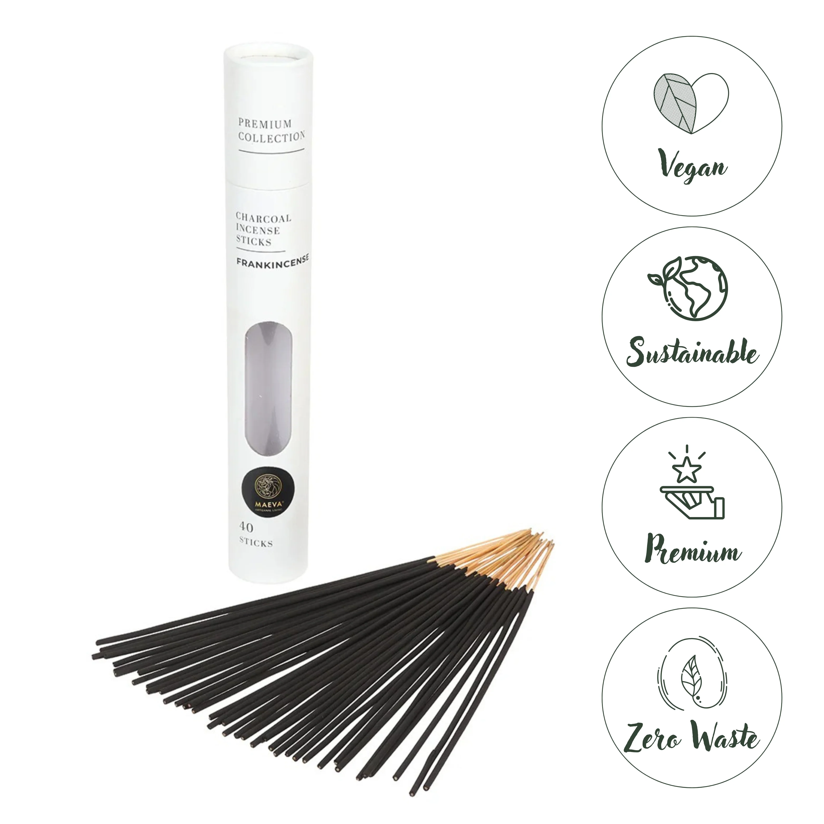 Frankincense Charcoal Incense Sticks - Image 3