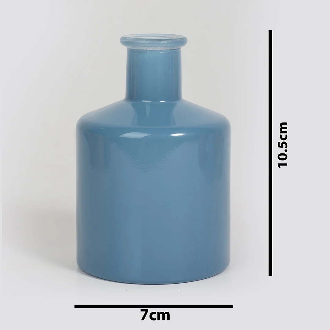 Ocean Glass Vase with Flowers - Image 4