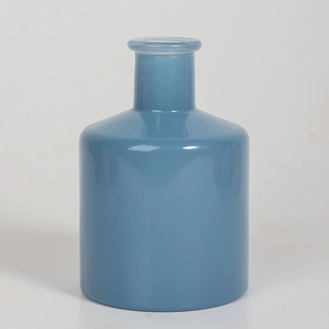 Ocean Glass Vase with Flowers - Image 5