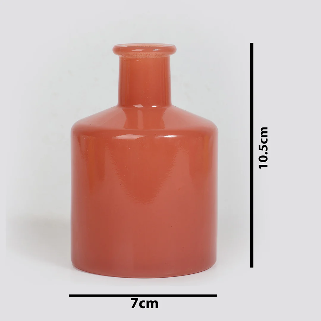 Rose Glass Vase with Flowers - Image 4