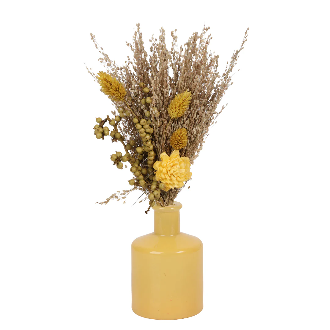 Sun Glass Vase with Flowers - Image 2