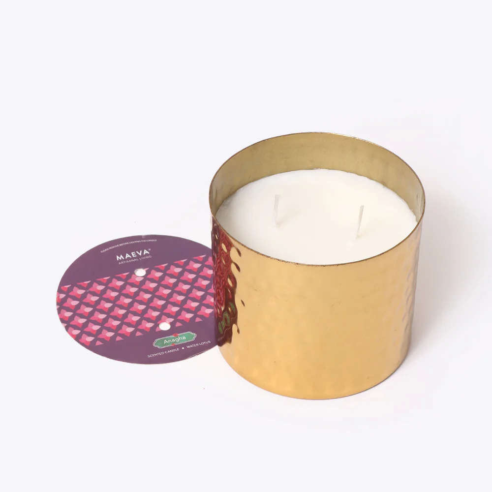 Gold 2-Wick Scented Candle - Image 2