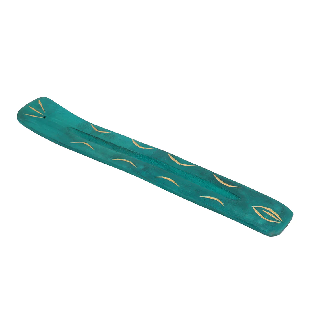 Green Wooden Incense Holder - Image 4