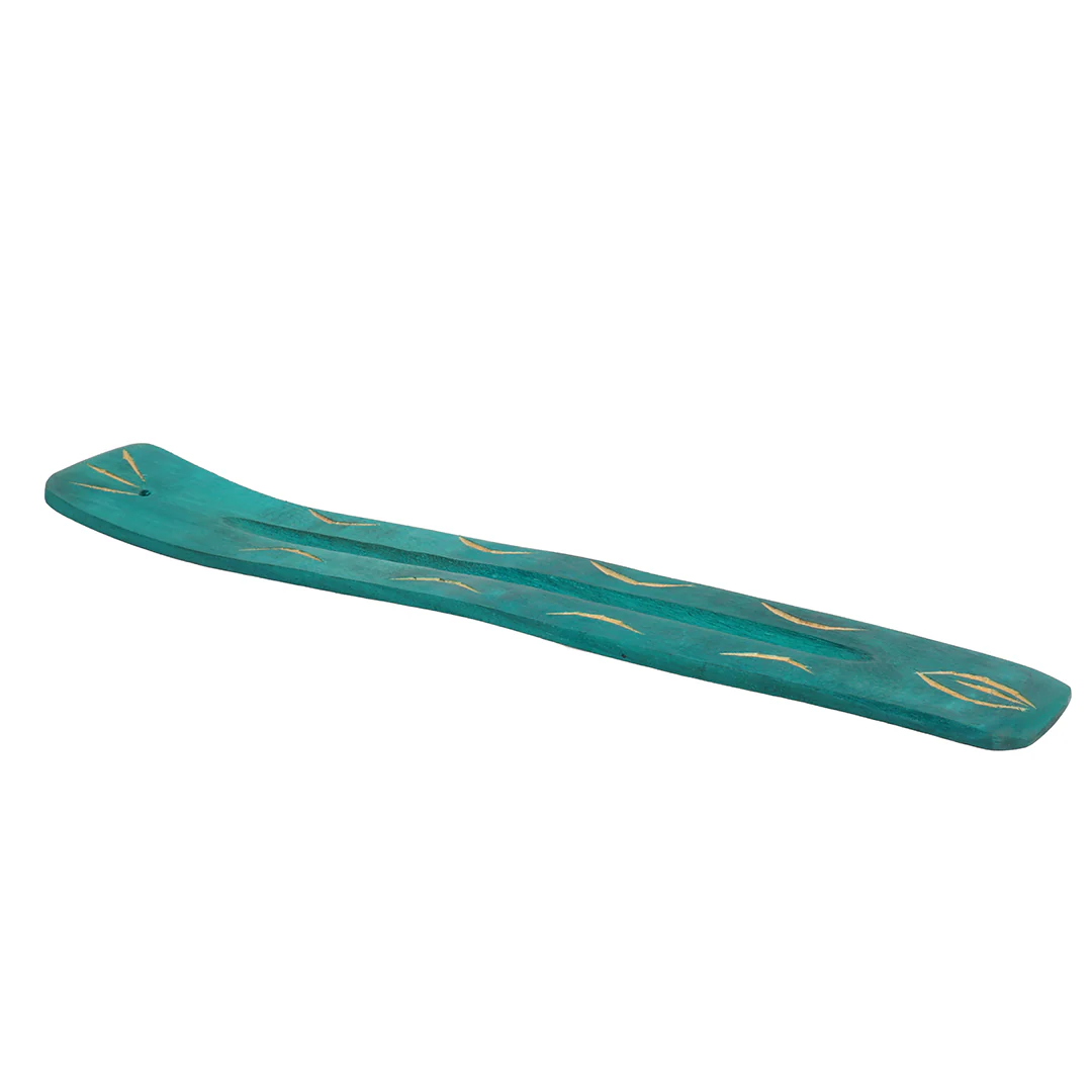 Green Wooden Incense Holder - Image 5