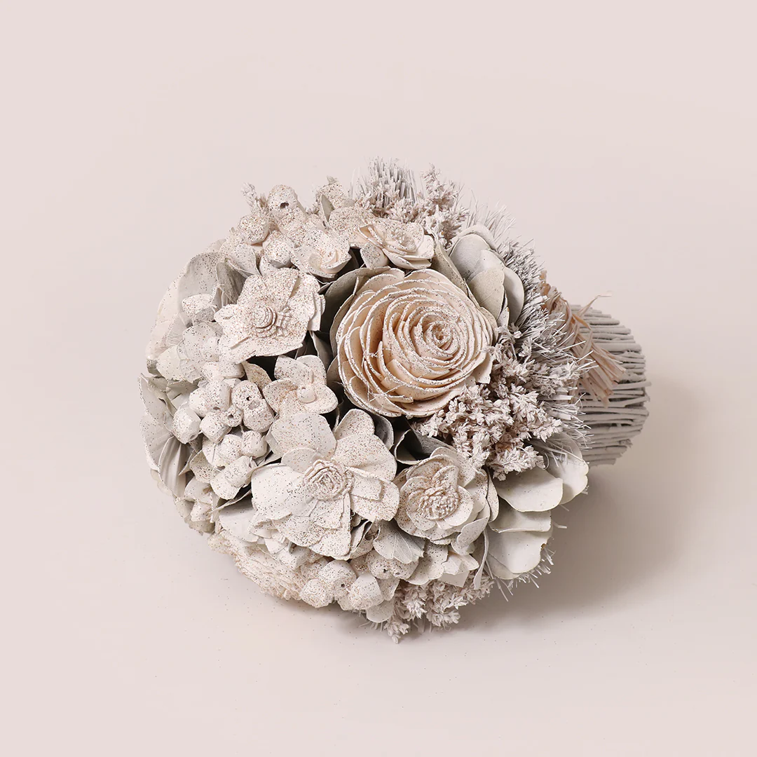Jewel-toned Dried Flower Bouquet - Image 6