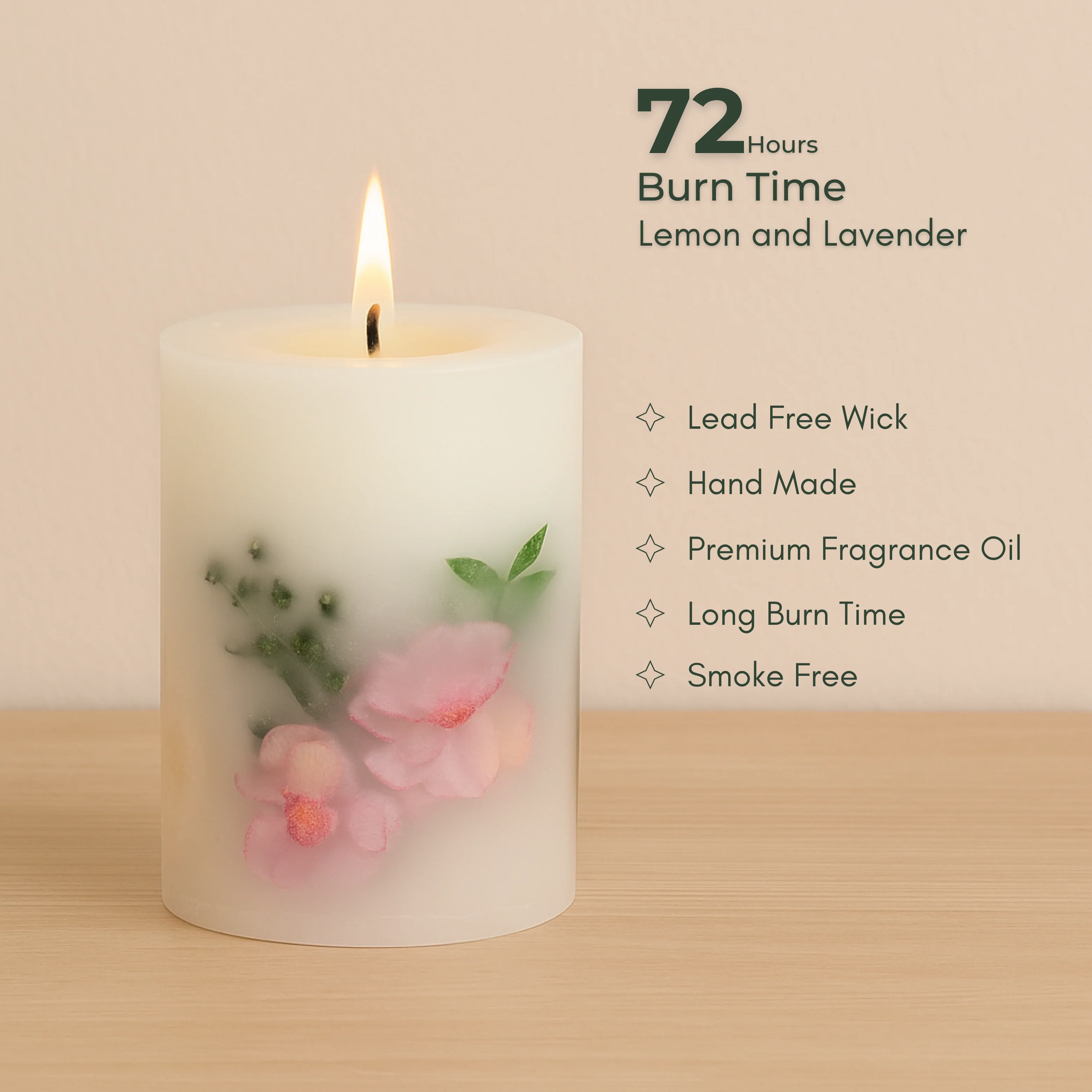 Lavender Dream Botanical Candle - Large - Image 2