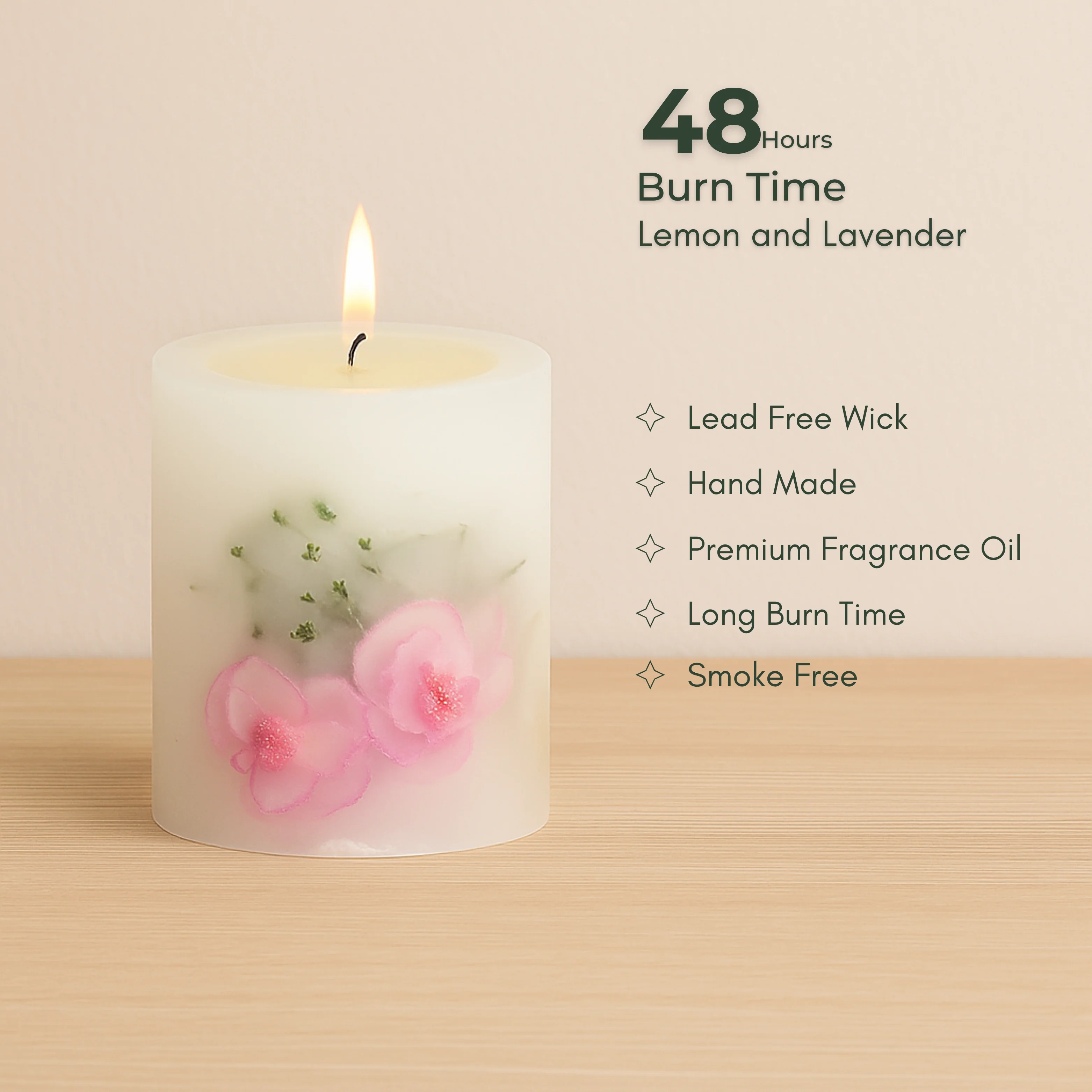 Lavender Dream Botanical Candle - Small - Image 2