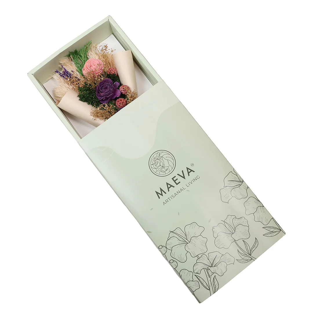 Lavender Hand-Tied Dried Flower Bouquet - Image 6