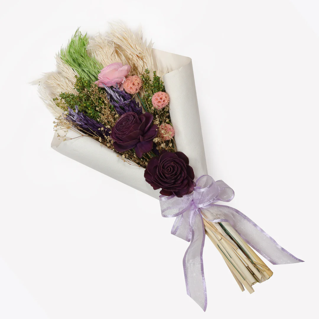Lavender Hand-Tied Dried Flower Bouquet - Image 7