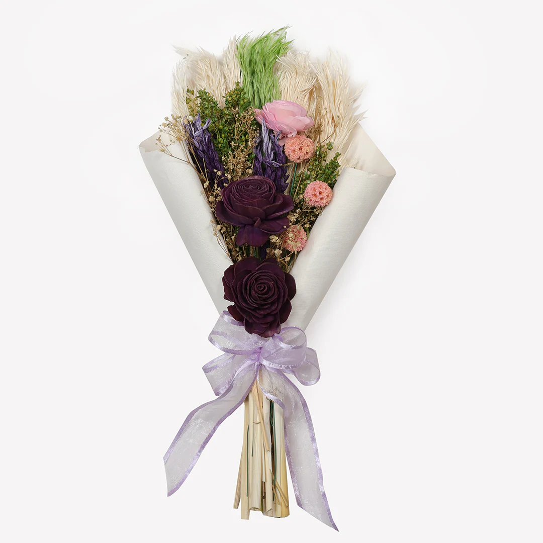 Lavender Hand-Tied Dried Flower Bouquet - Image 9