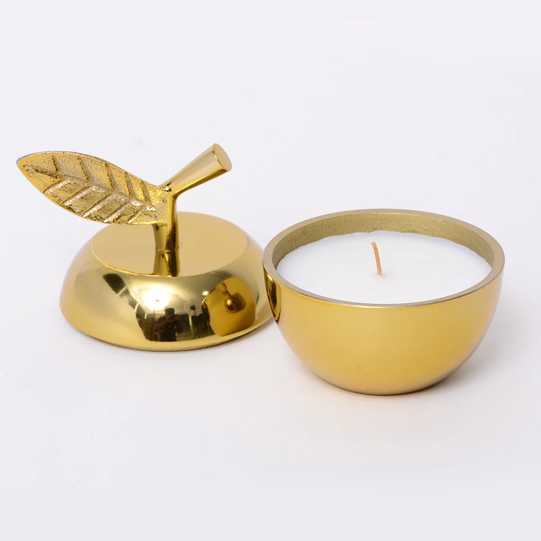 Metal Fruit Candle - APPLE - Image 3