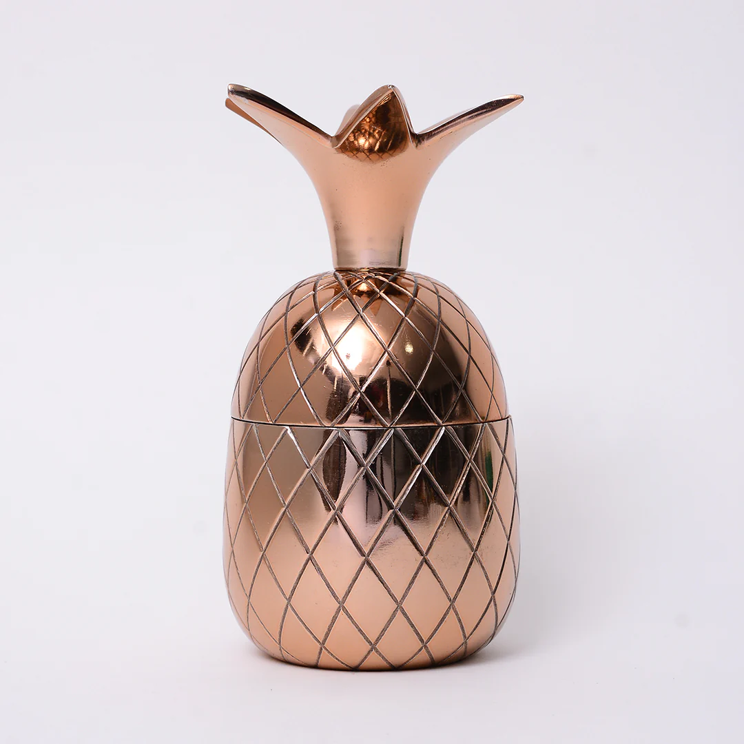 Metal Fruit Candle - Pineapple - Image 4