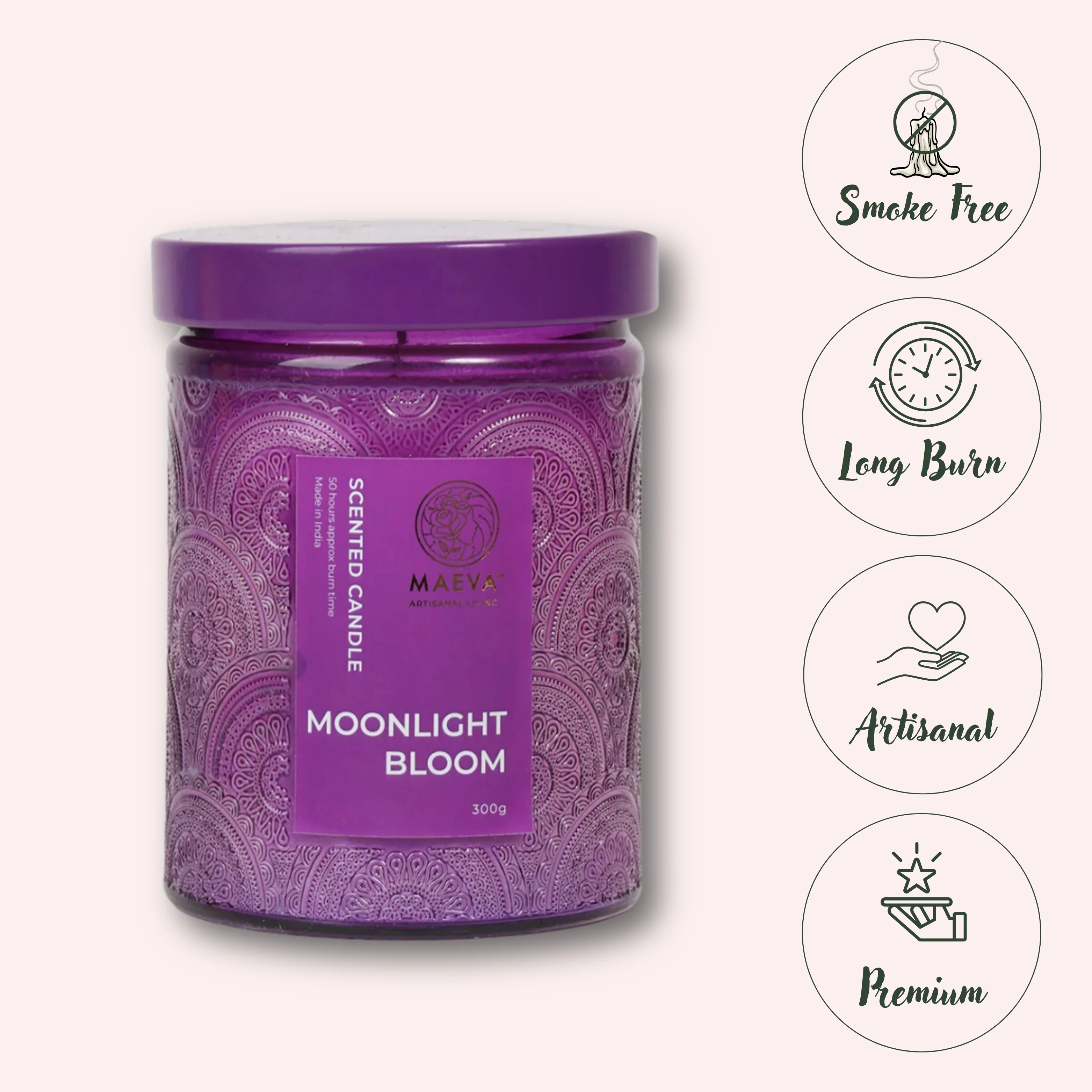 Moonlight Bloom Scented Candle - Image 3