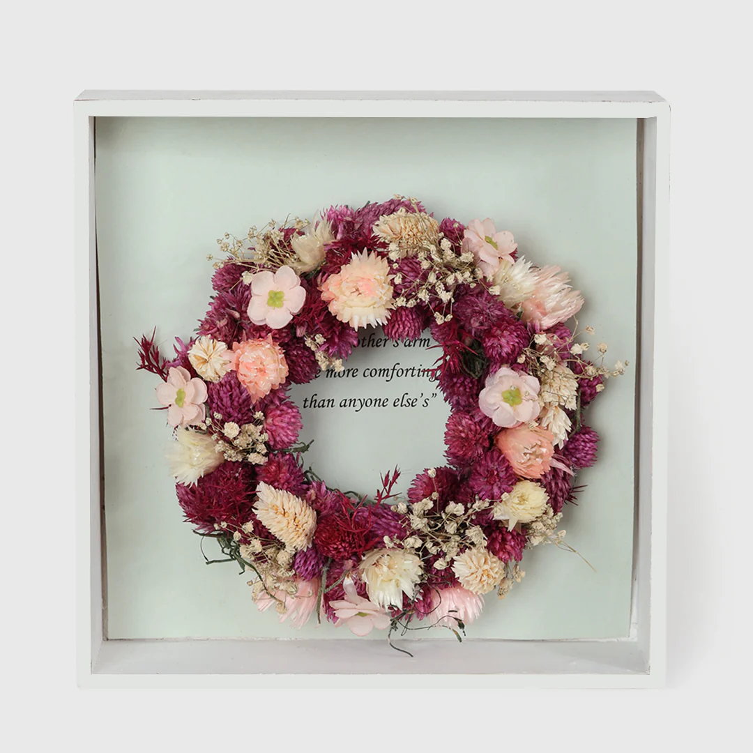 Mother's Day Floral Wreath With Frame - Image 3