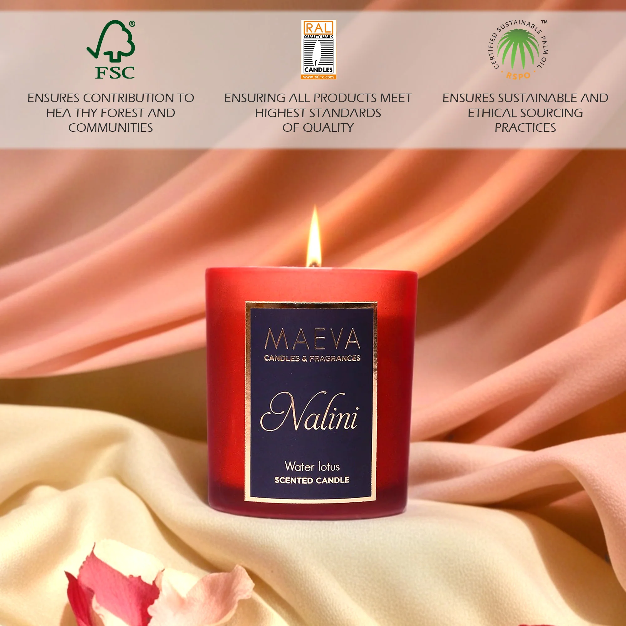 Nalini Frosted Glass Candle - Image 4