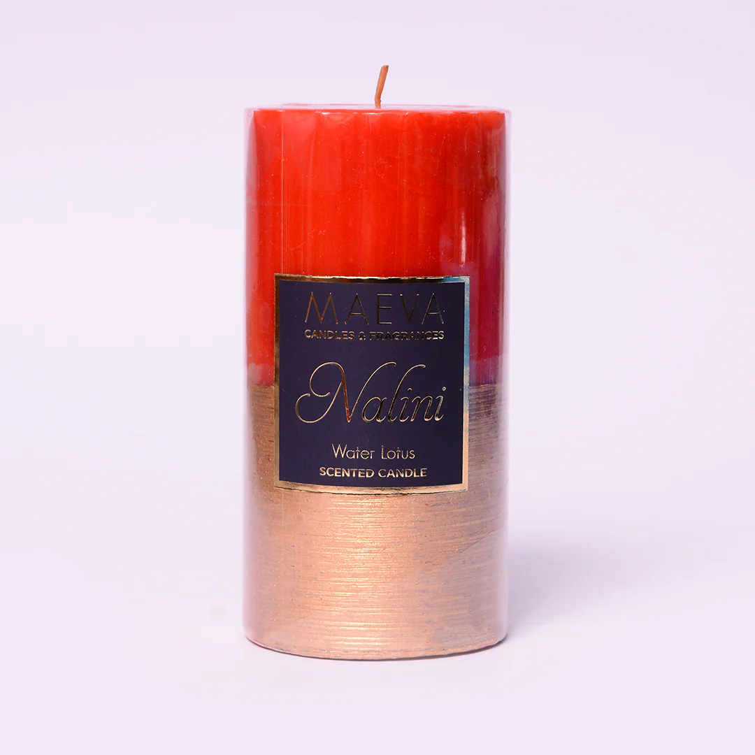Nalini Red Pillar Candle - L - Image 2