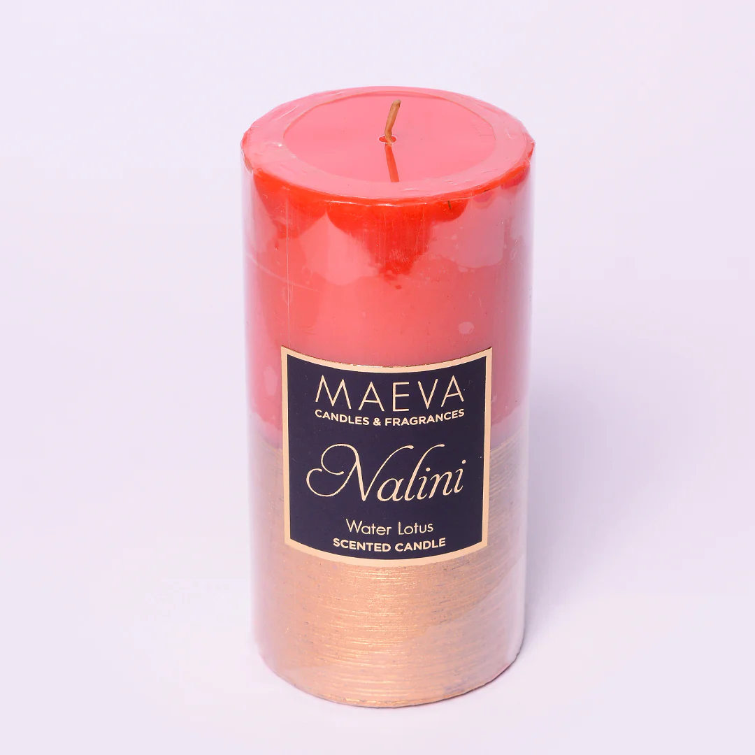 Nalini Red Pillar Candle - L - Image 3