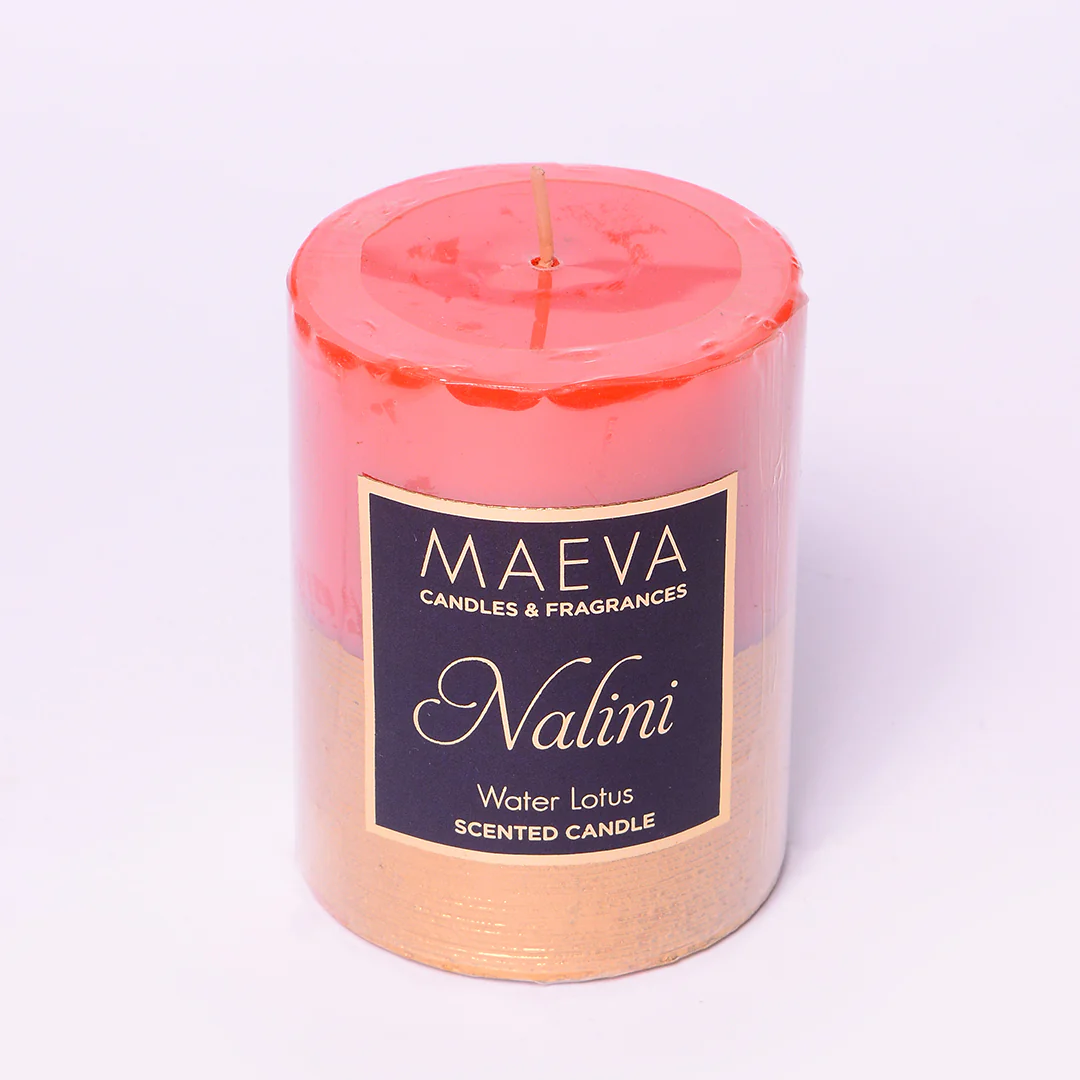 Nalini Red Pillar Candle - M - Image 3