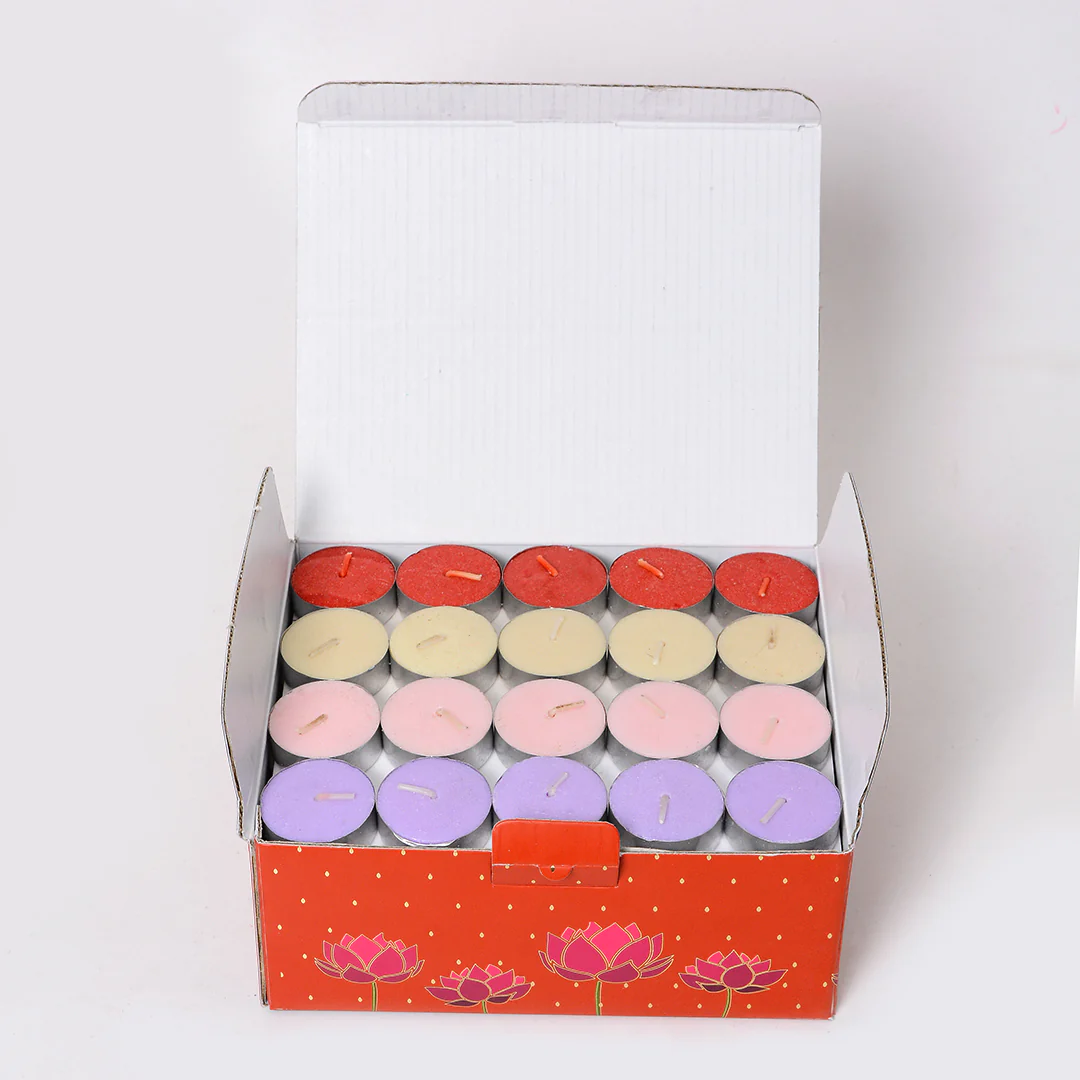 Nalini Colored Tea lights - Pack of 100 - Image 6