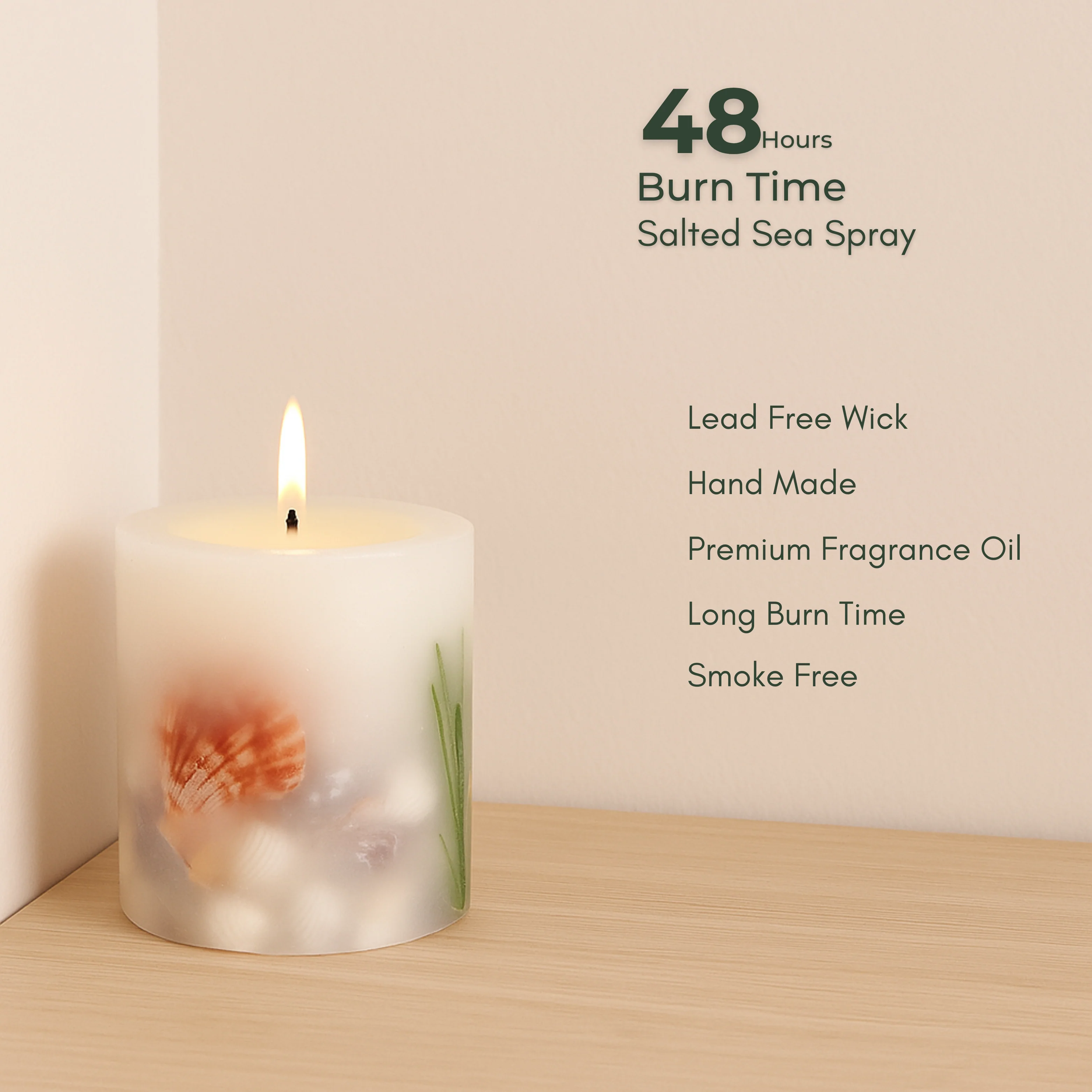 Ocean Breeze Botanical Candle - Small - Image 2