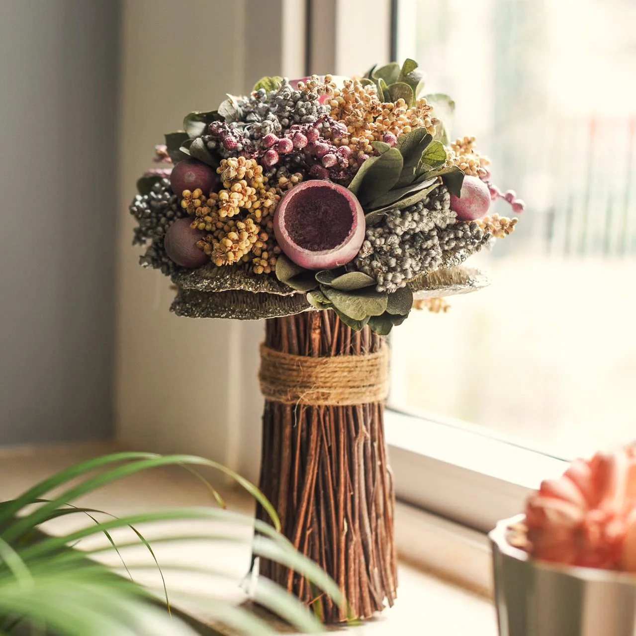Ornate Dried Flower Bouquet - Image 2