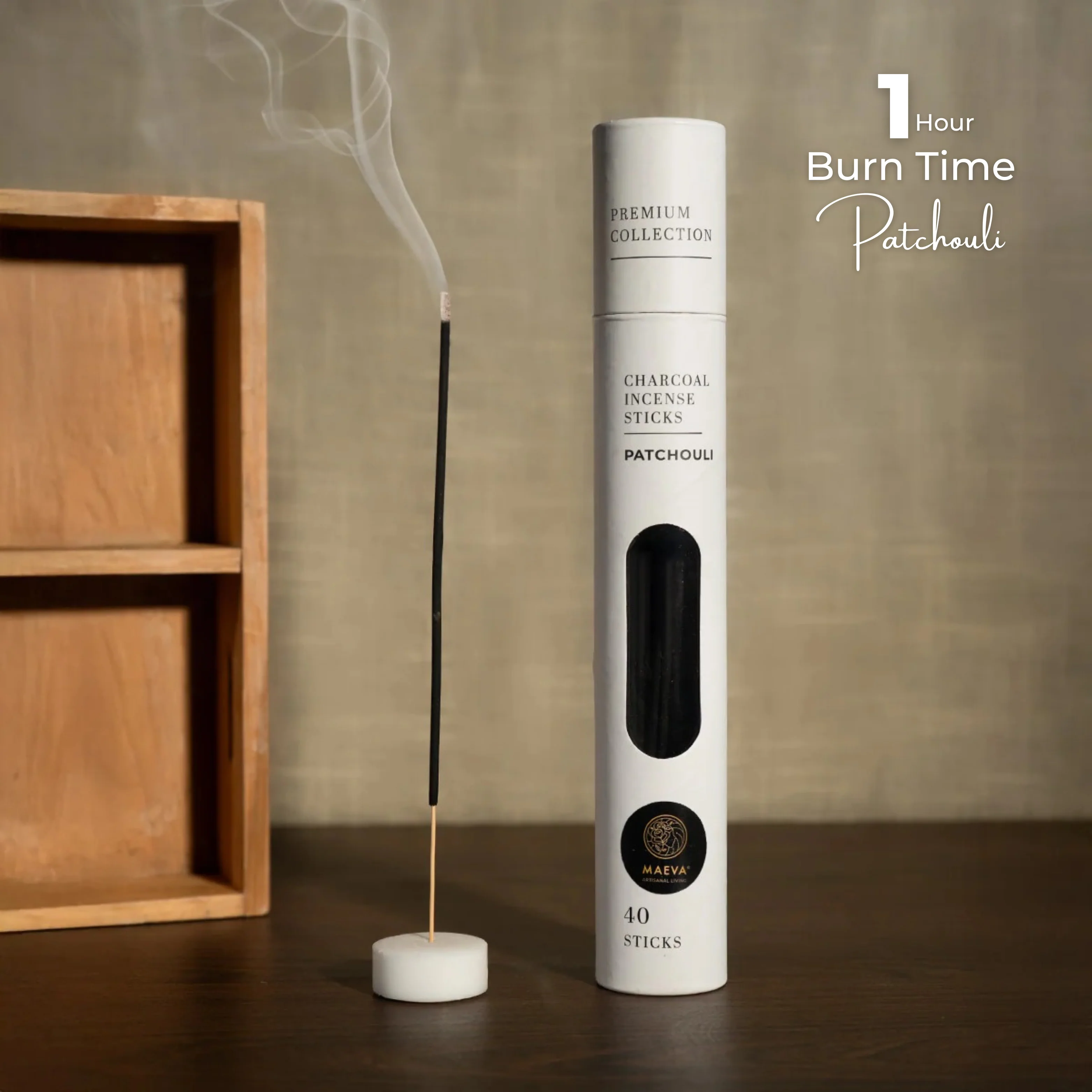 Patchouli Charcoal Incense Sticks - Image 2