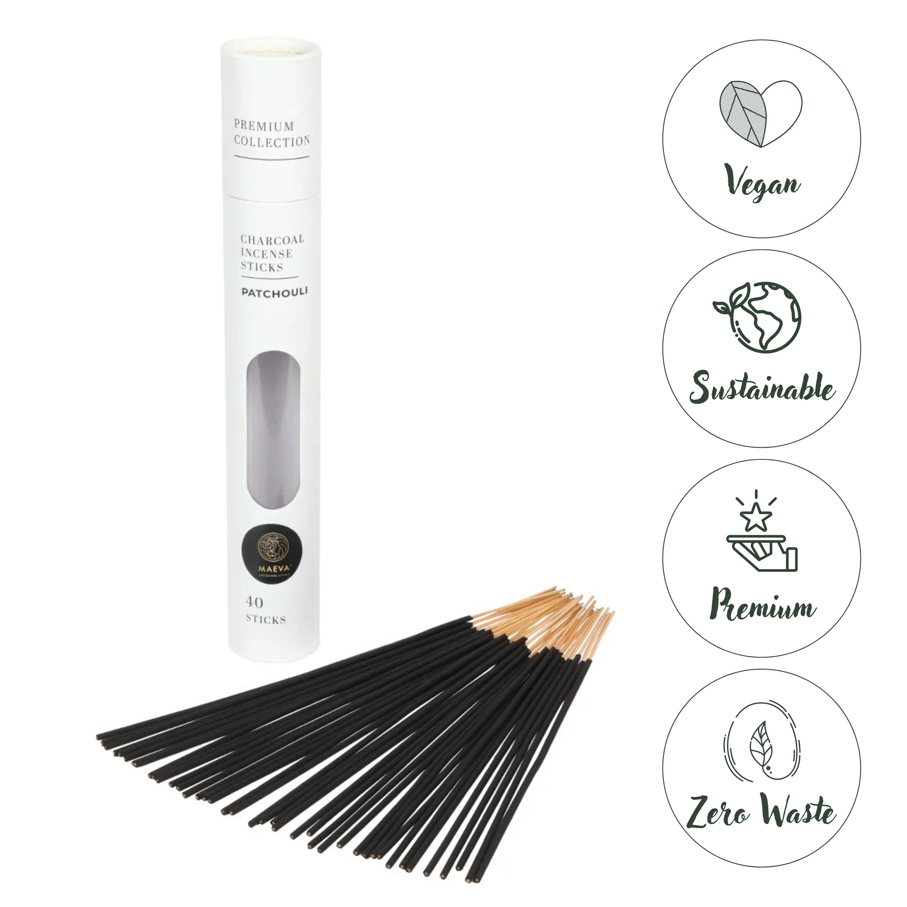 Patchouli Charcoal Incense Sticks - Image 3