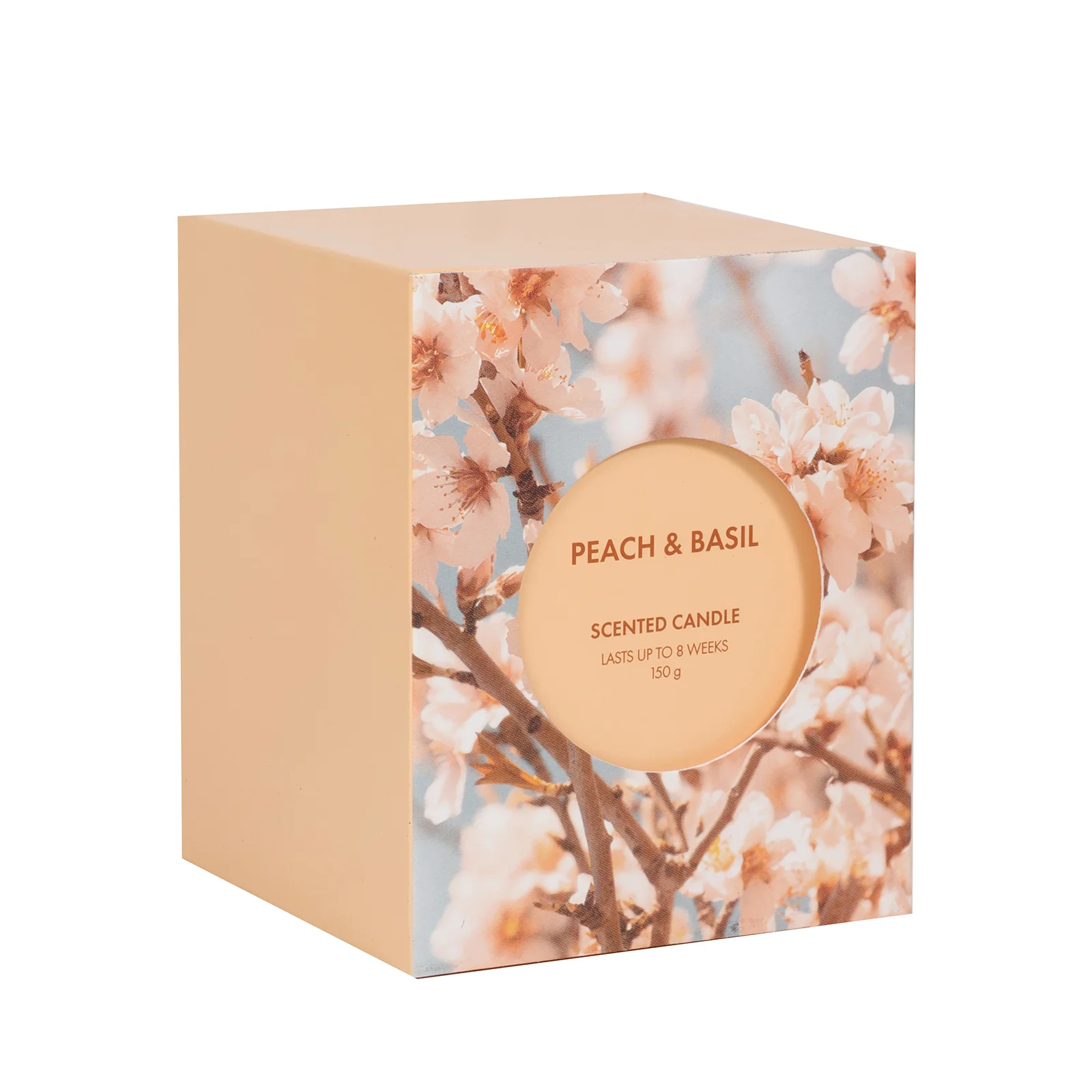 Peach and Basil Glass Candle - Image 5