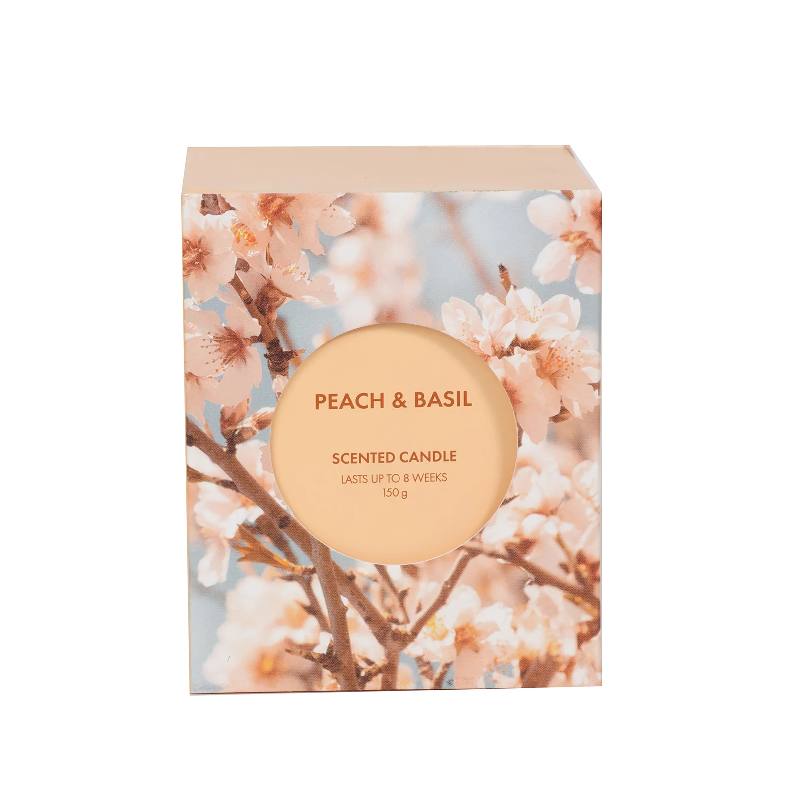 Peach and Basil Glass Candle - Image 6