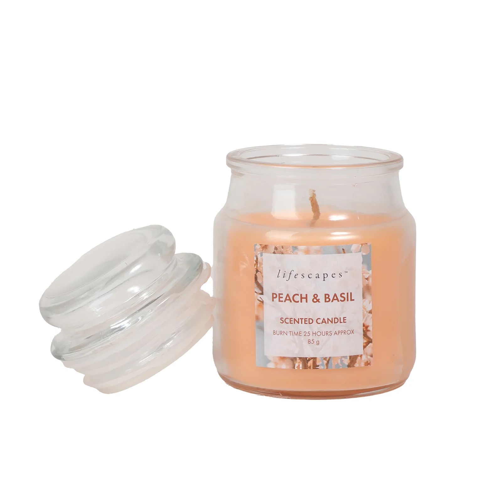 Peach and Basil Mini Jar Candle - Image 3