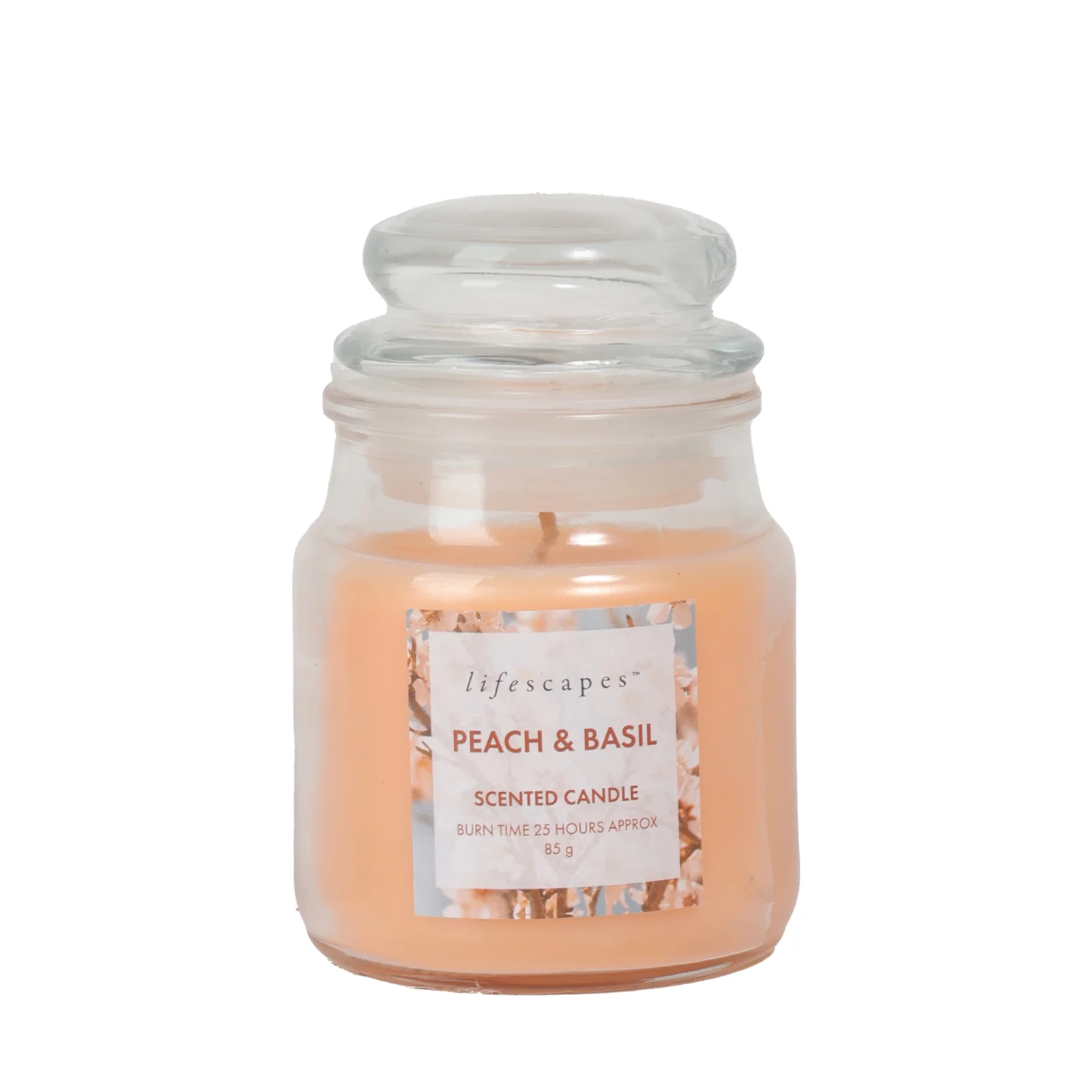 Peach and Basil Mini Jar Candle - Image 4