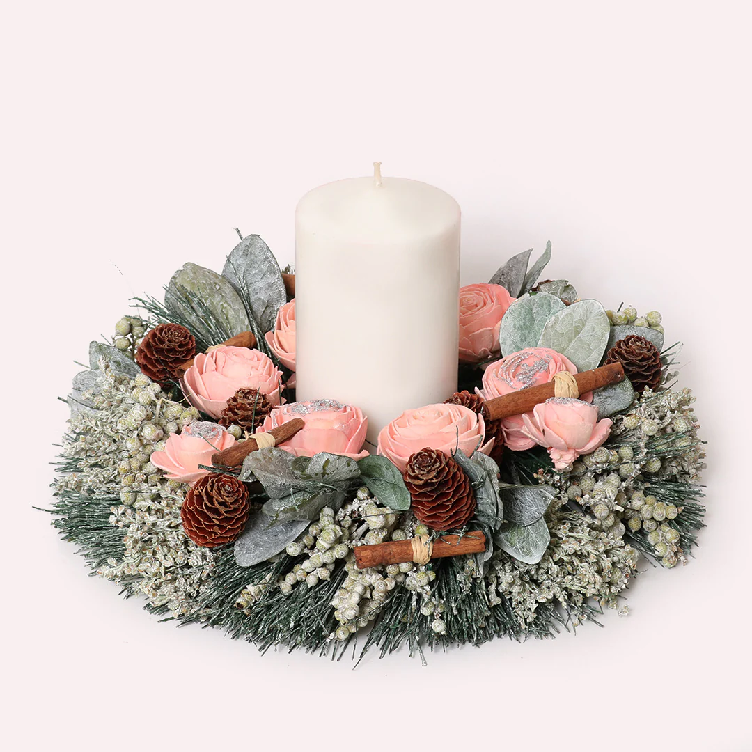 Pink Christmas Wreath - Image 5