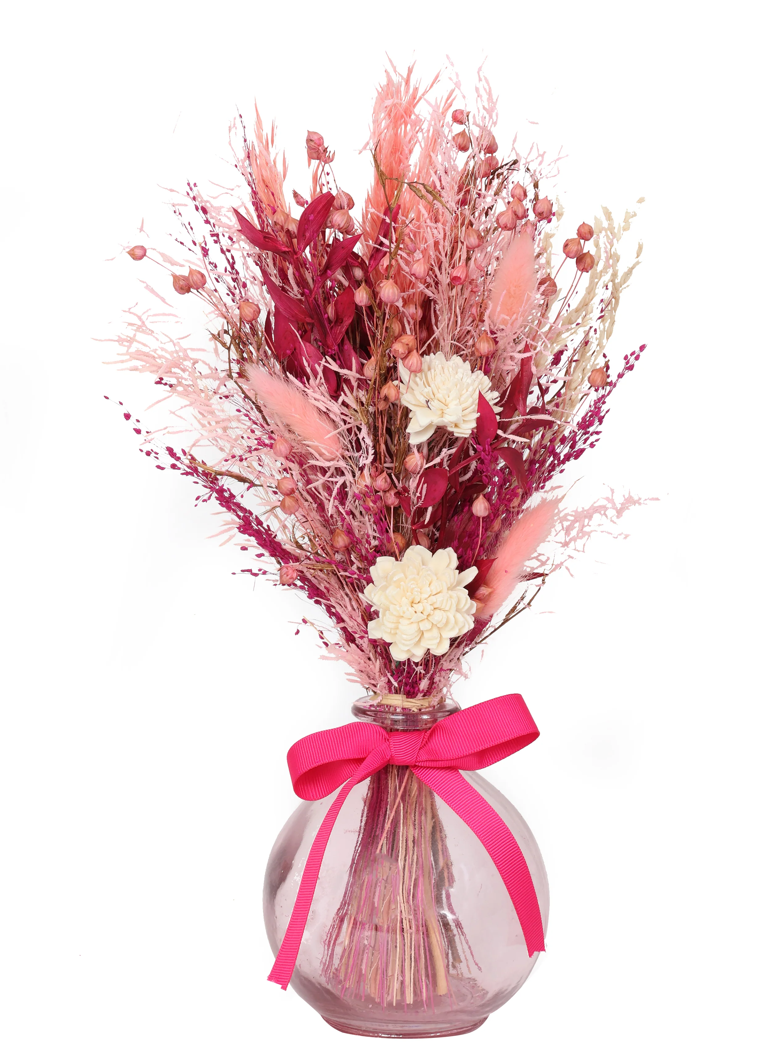 Pink Sprinkles Vase With Bunch - Image 3