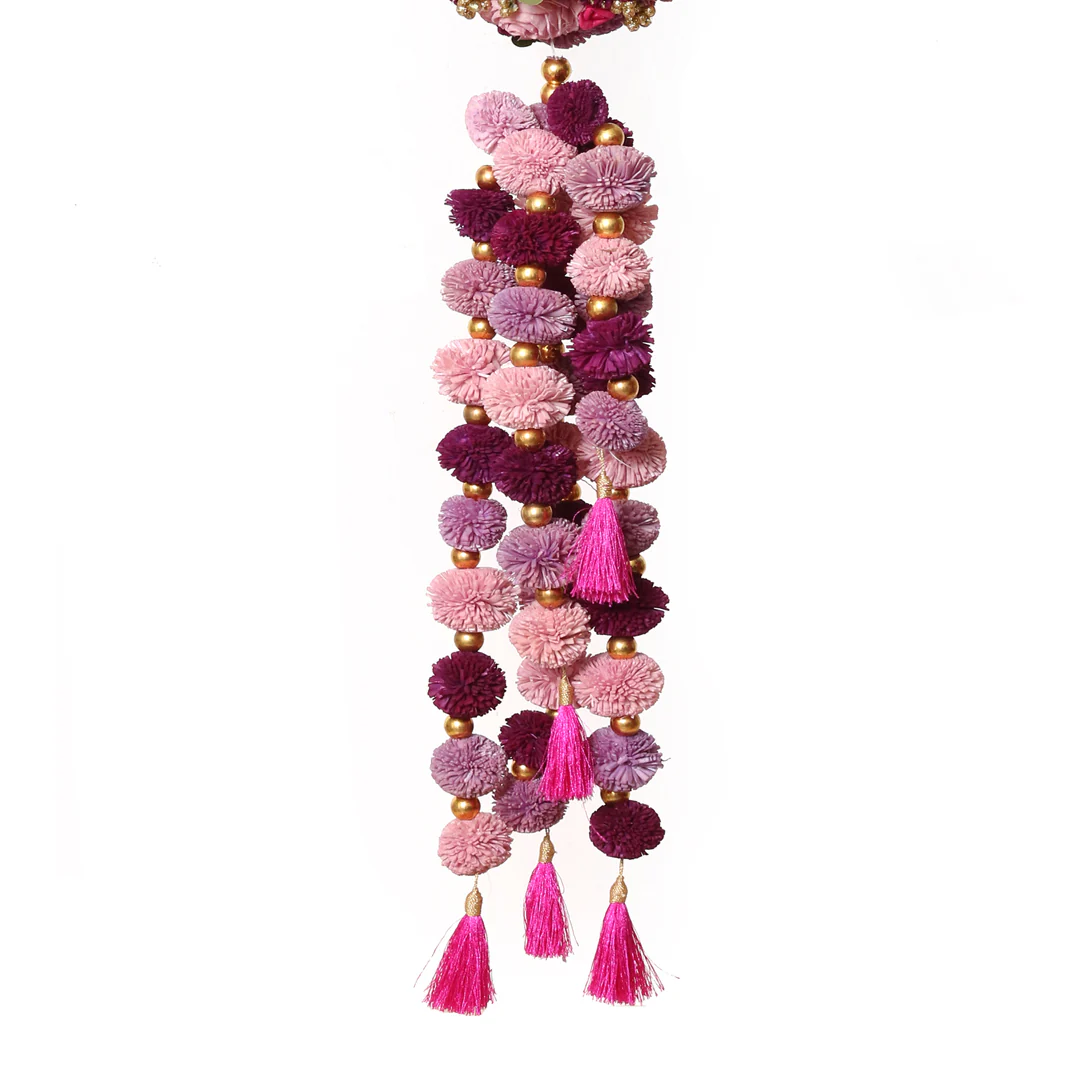 Purple Shola Door Hangings - Set of 2 - Image 4