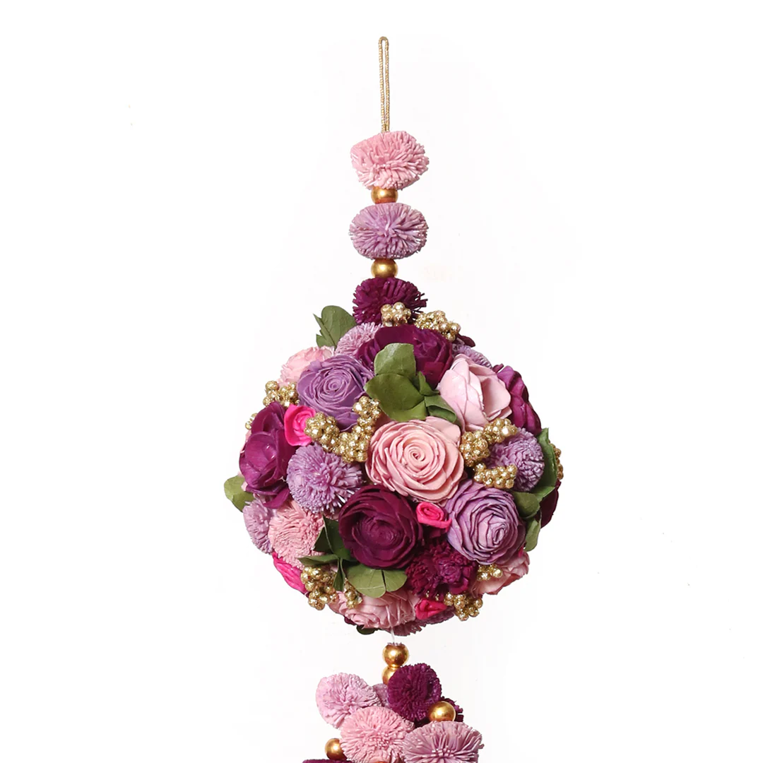 Purple Shola Door Hangings - Set of 2 - Image 5