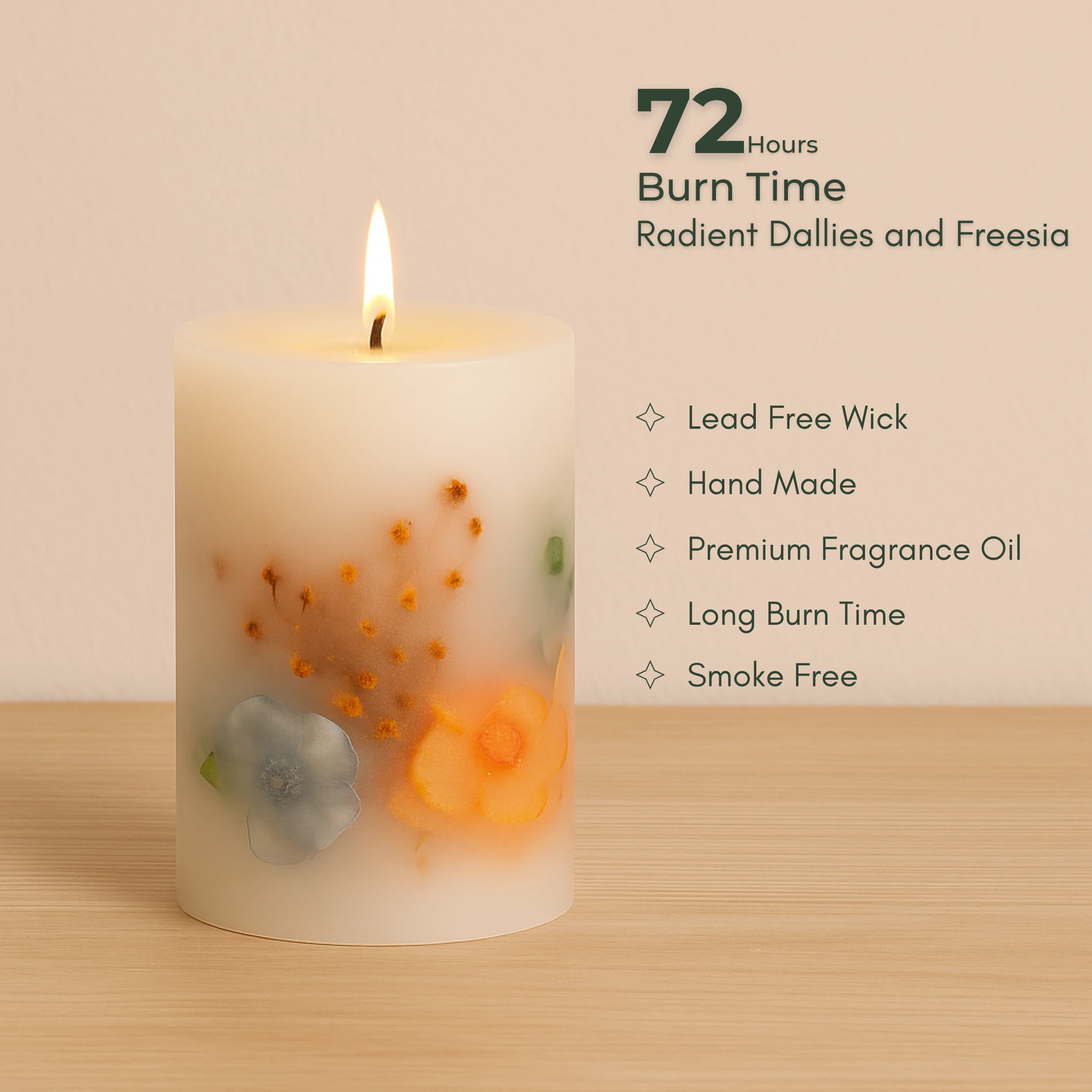 Radiant Bloom Botanical Candle - Large - Image 2