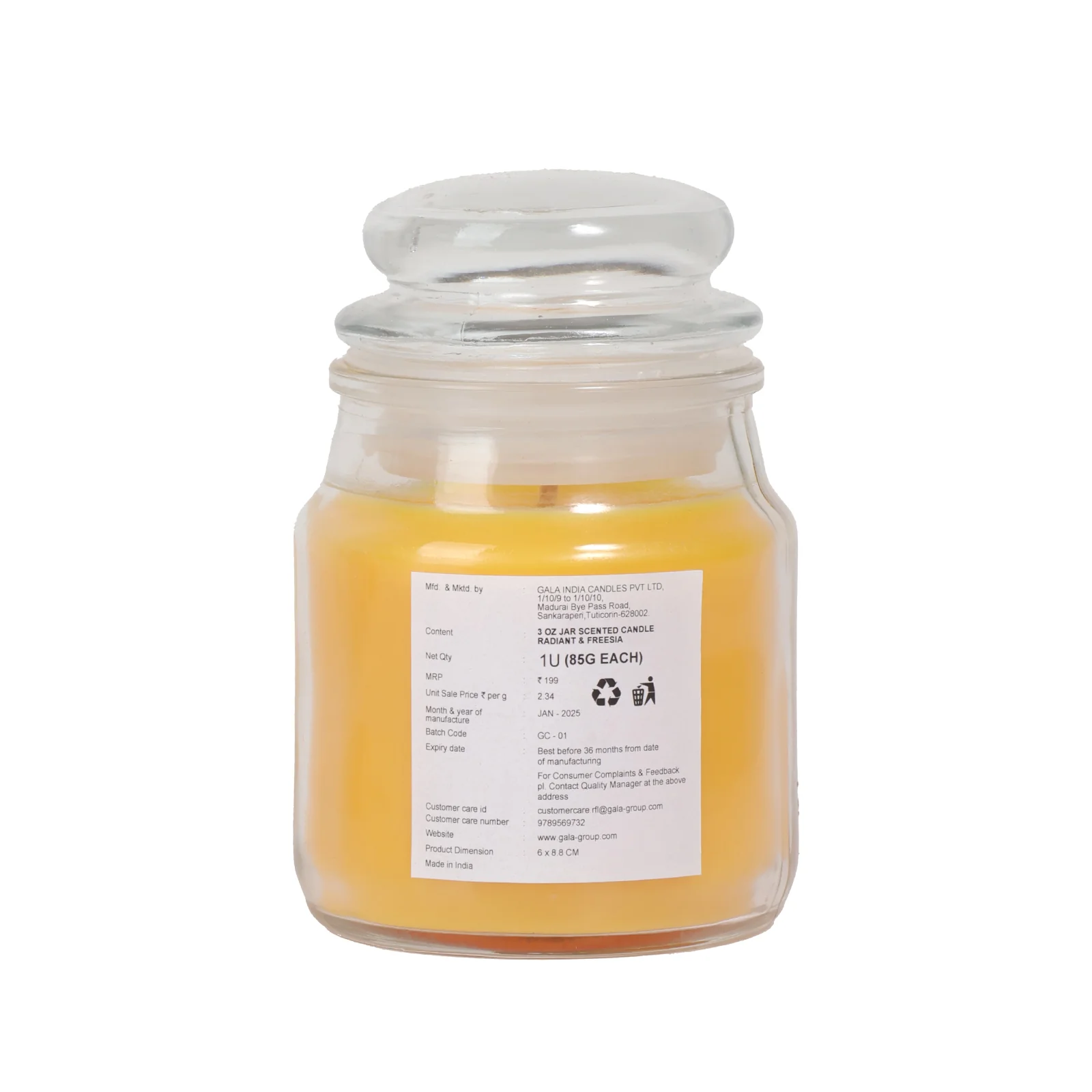 Radient Dallies and Freesia Mini Jar Candle - Image 4