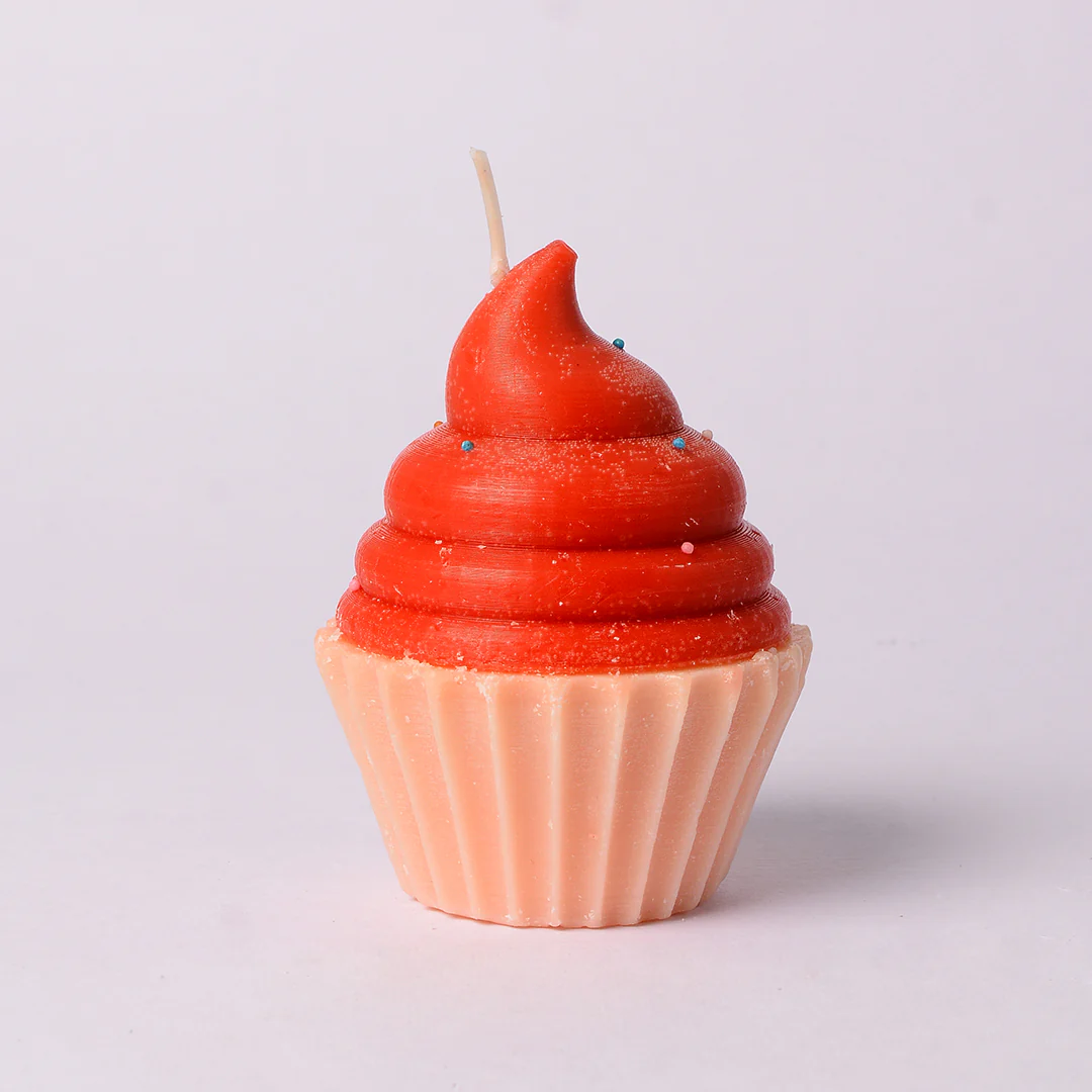 Raspberry Cupcake Candle - Image 3