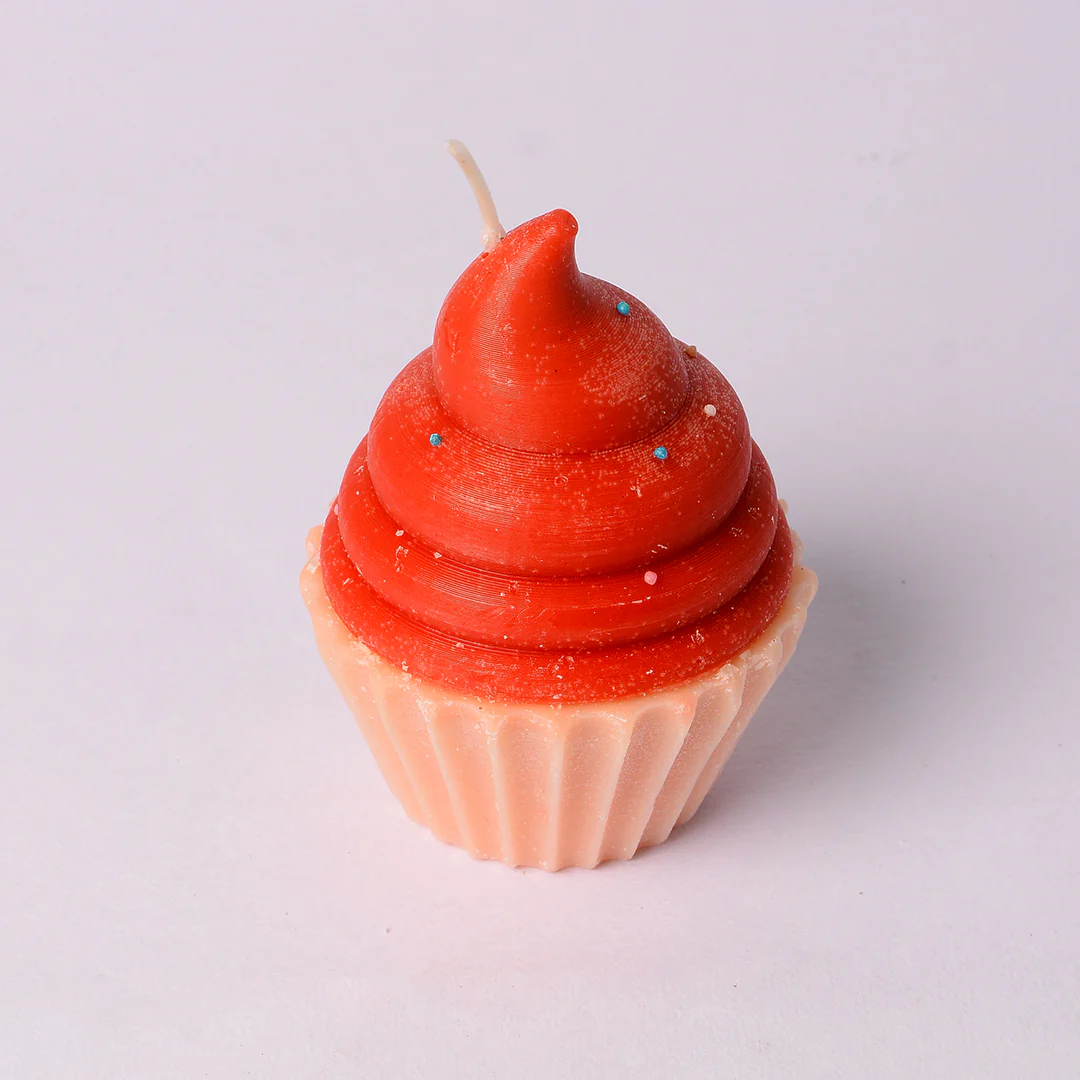 Raspberry Cupcake Candle - Image 4