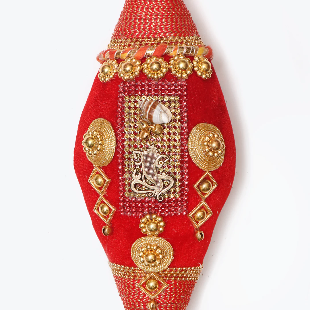 Red Embellished Coconut - Image 3