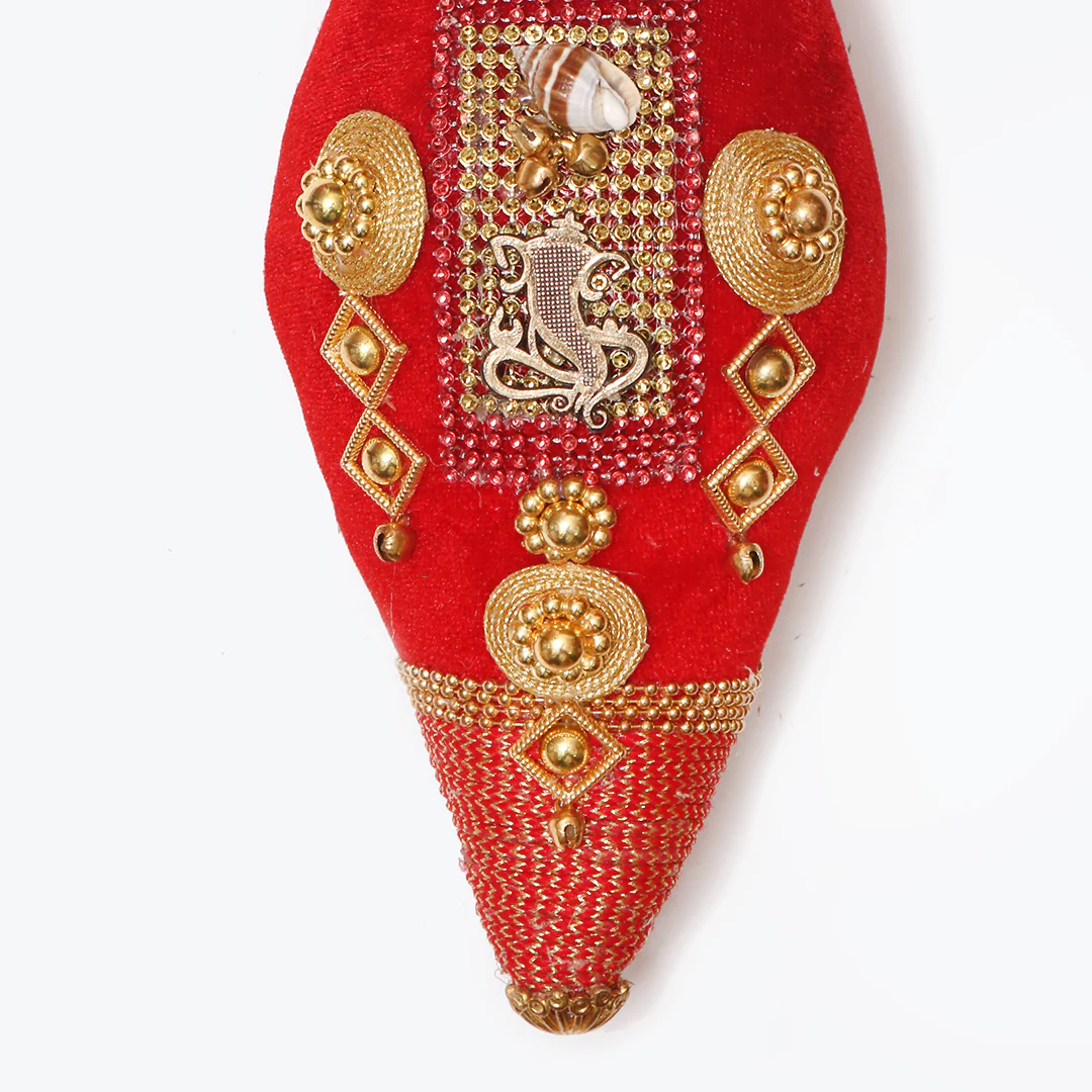 Red Embellished Coconut - Image 5