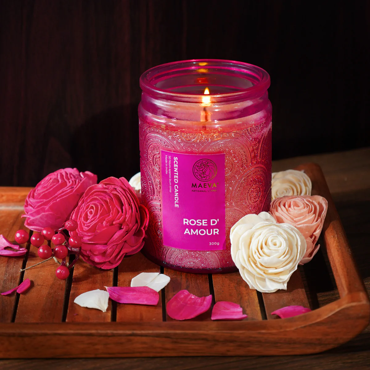 Rose d'Amour Scented Candle - Image 2
