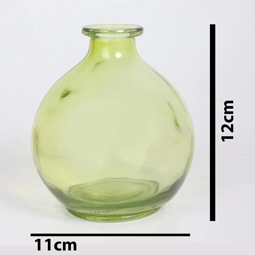 Meadow Glow Round Vase with Flowers - Image 5