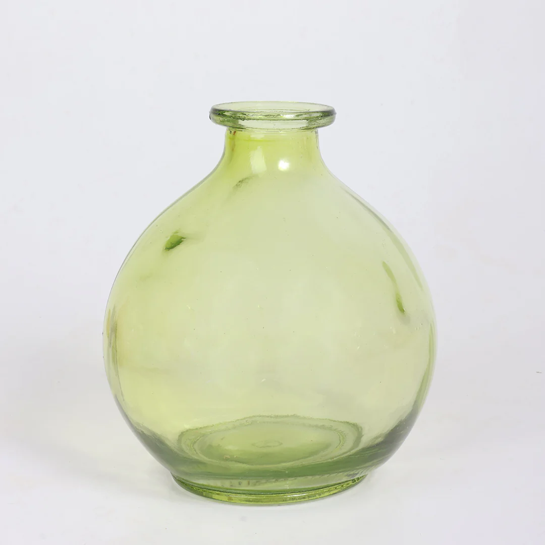 Meadow Glow Round Vase with Flowers - Image 6