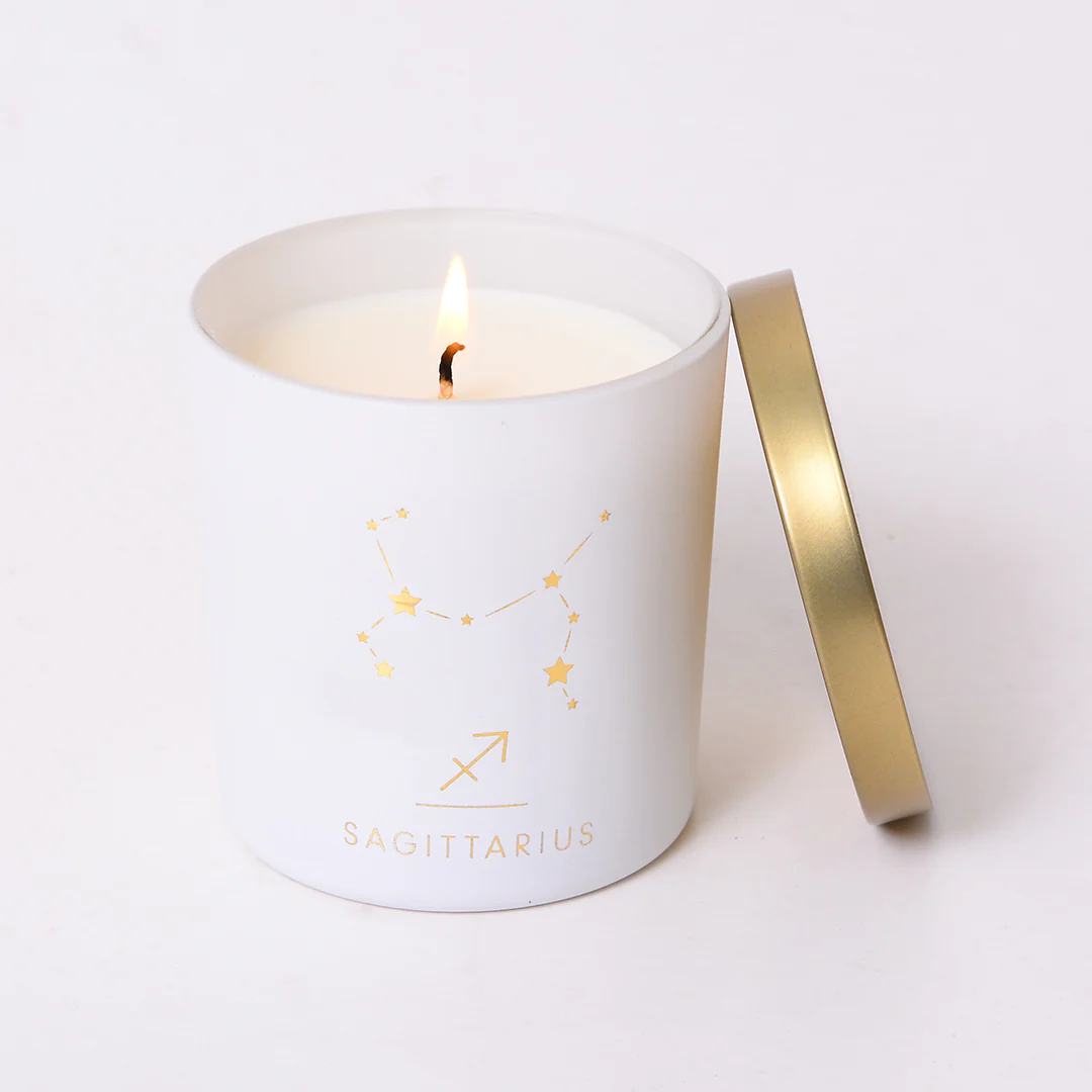 Sagittarius Zodiac Scented Jar Candle - Image 3