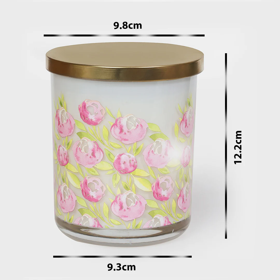 Scented Serenity 15 Oz Decal Glass Candle - Image 4