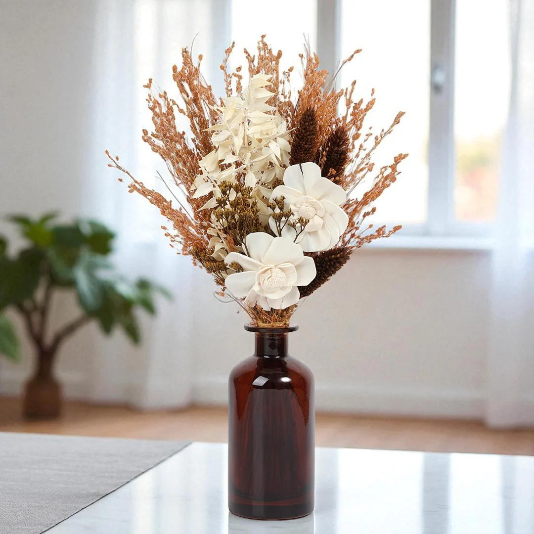 Shadow Vase with Flowers
