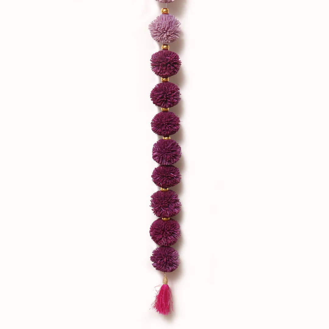 Purple Shola Floral Strings - Set of 2 - Image 5