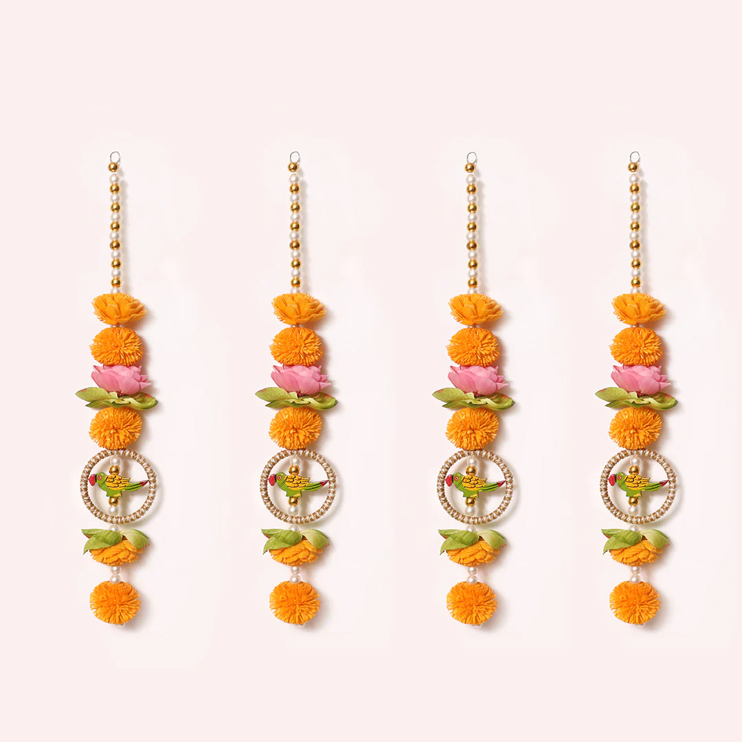 Shubh Laabh Floral Strings - Set of 4 - Image 2